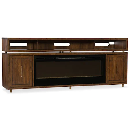 Entertainment Console with Fireplace Insert